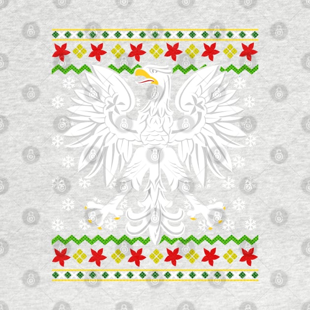 Polish Christmas Ugly Sweater Pattern Poland Polska by E